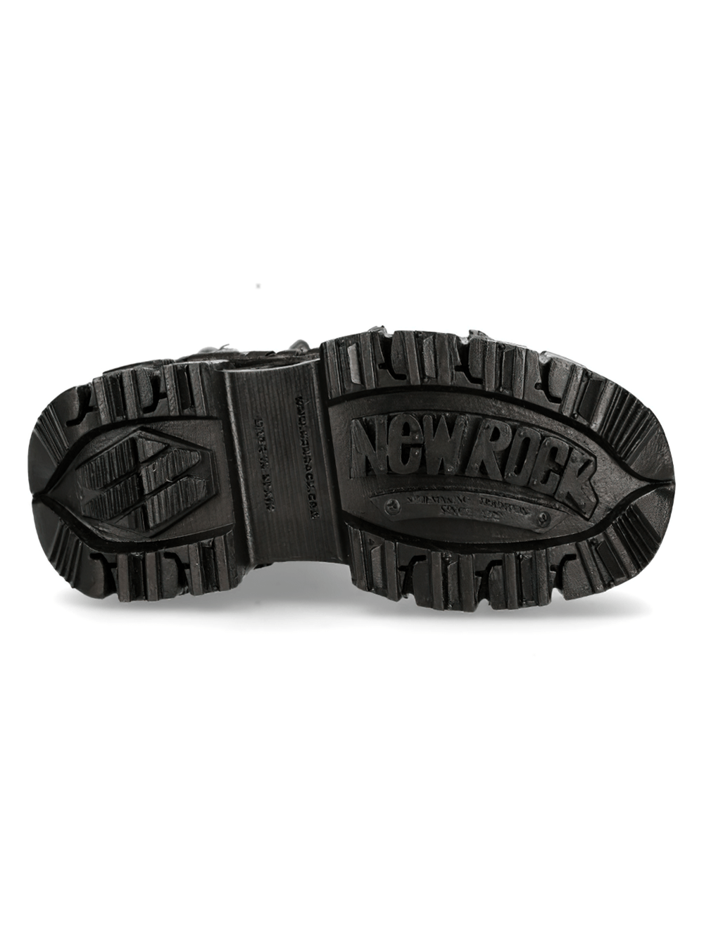 NEW ROCK Women's Black Gothic Punk Mid-Calf Boots with Buckles