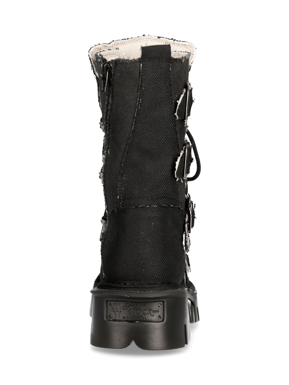 NEW ROCK Women's Black Rock Buckled Boots with Gothic Flair