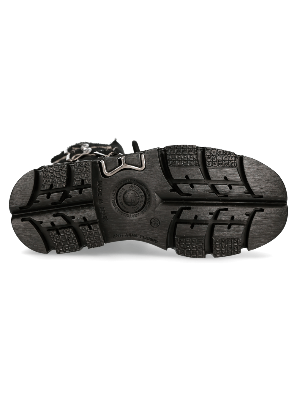 NEW ROCK Women's Black Rock Buckled Boots with Gothic Flair