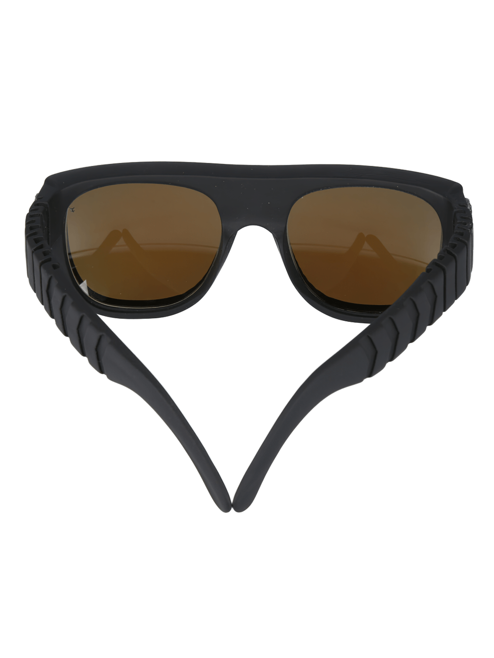 NEW ROCK Black Sunglasses with Textured Frame and Lenses