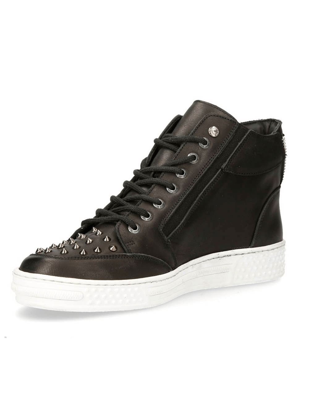 NEW ROCK Men's Bold Cyber Punk Rock Urban Shoes with Flat Heel