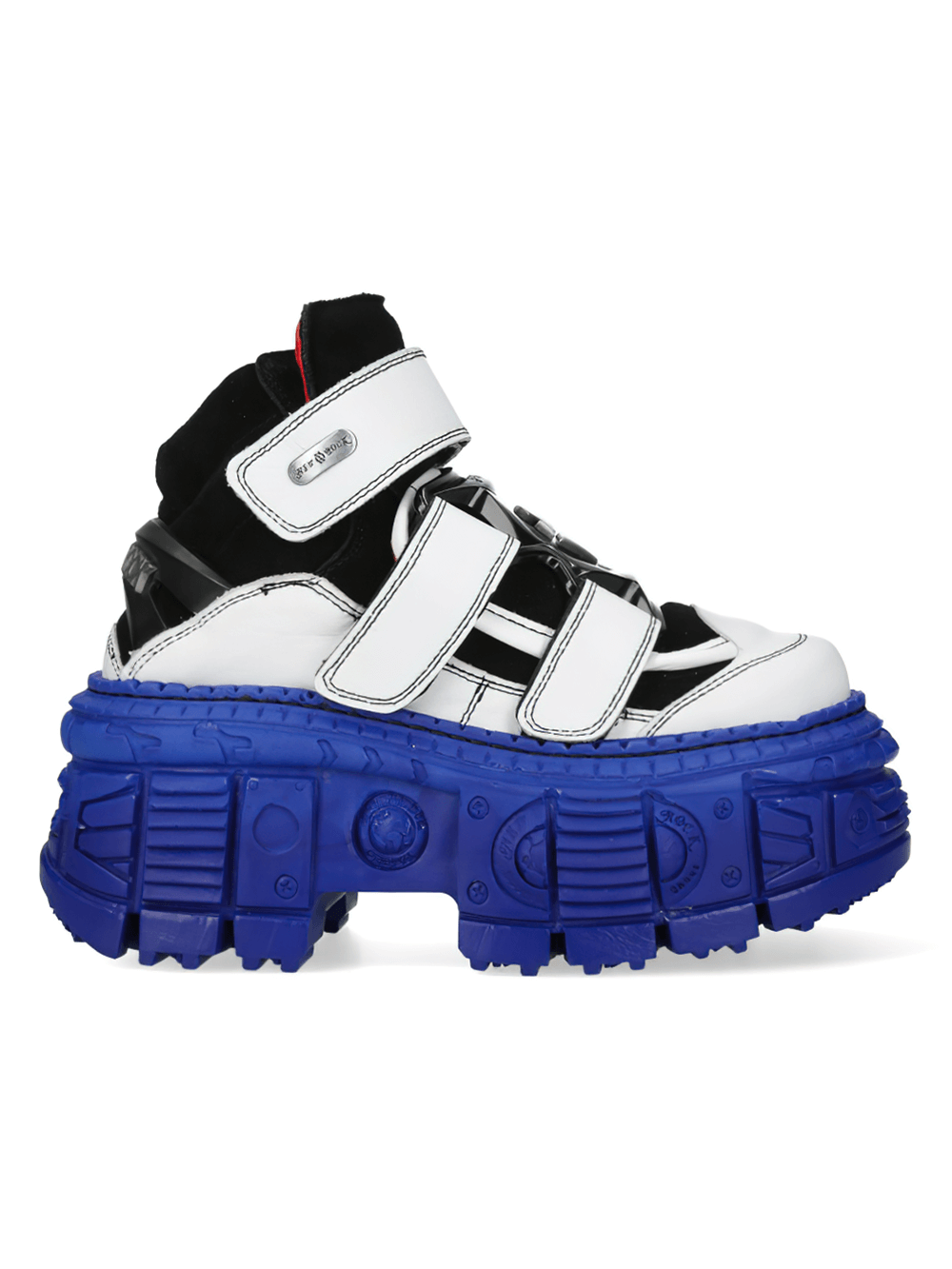 NEW ROCK Women's Bold Rock Design Ankle Boots with Velcro Straps