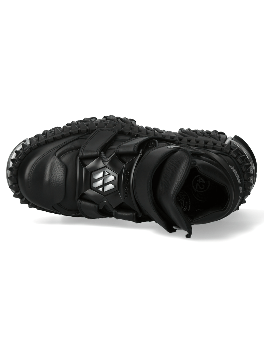 NEW ROCK Women's Edgy Leather Ankle Boots with Chunky Sole