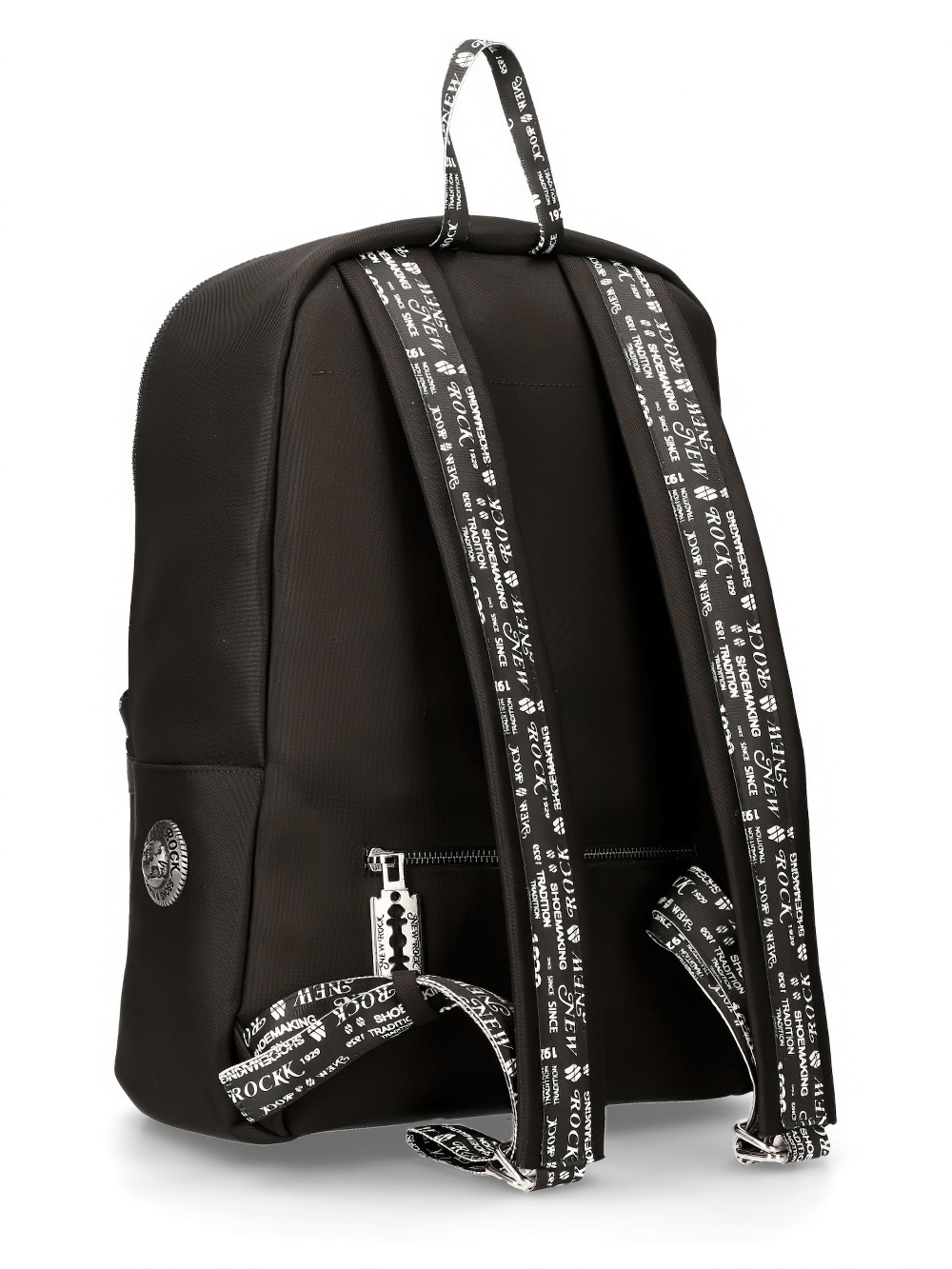 NEW ROCK Gothic Backpack with Zipper Closure and Straps