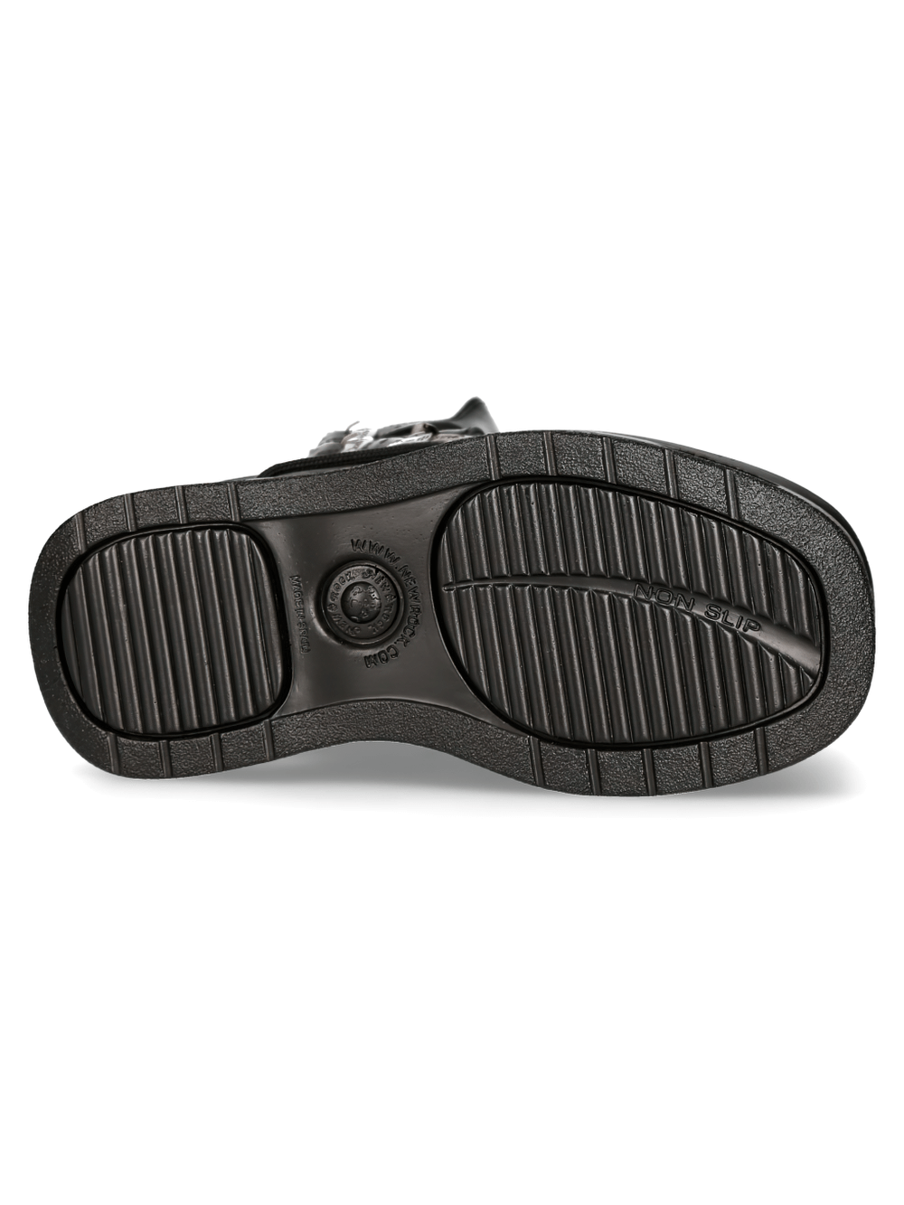 NEW ROCK Women's Gothic Buckled Platform Boots - Cow Leather