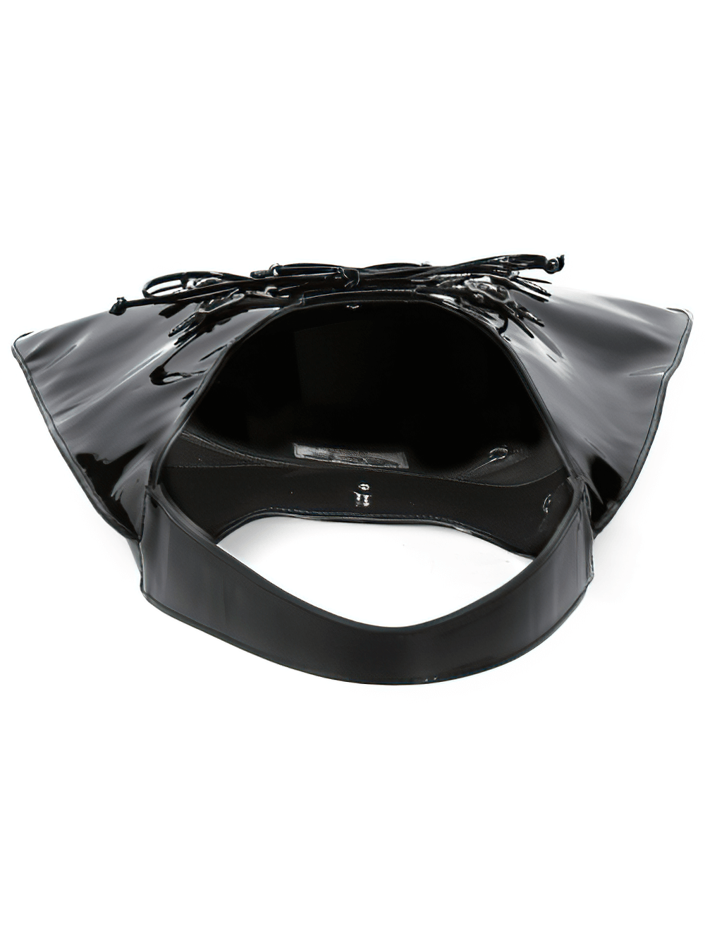 NEW ROCK Gothic Handbag with Buckle and Lace-Up Detail