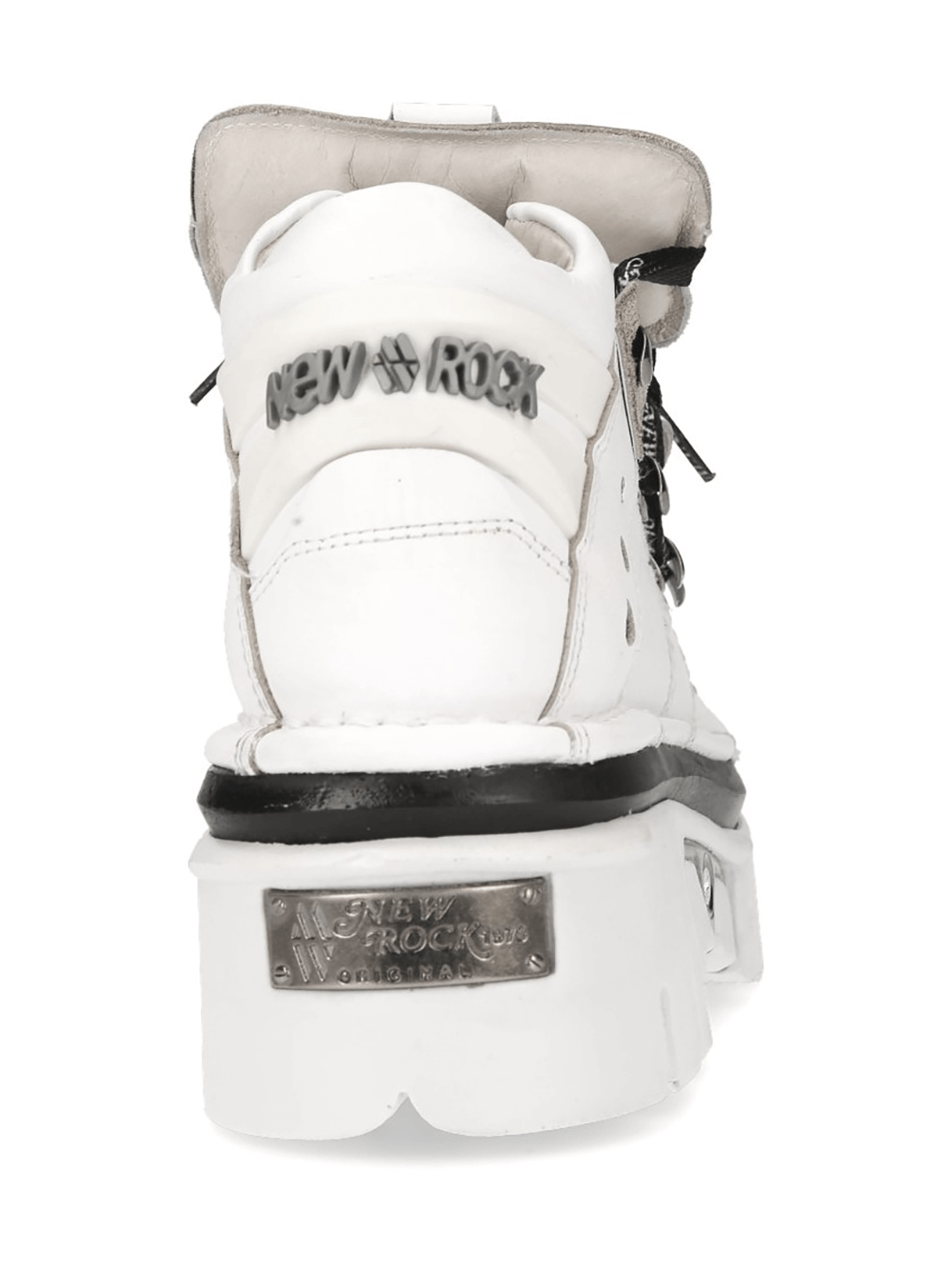 NEW ROCK Women's Gothic Punk Platform Sneakers with Black Laces