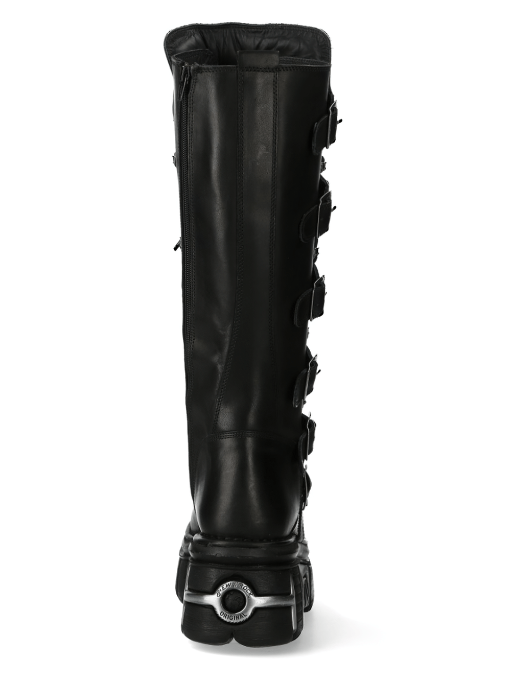 NEW ROCK Women's Laced Knee High Boots with Gothic Buckles