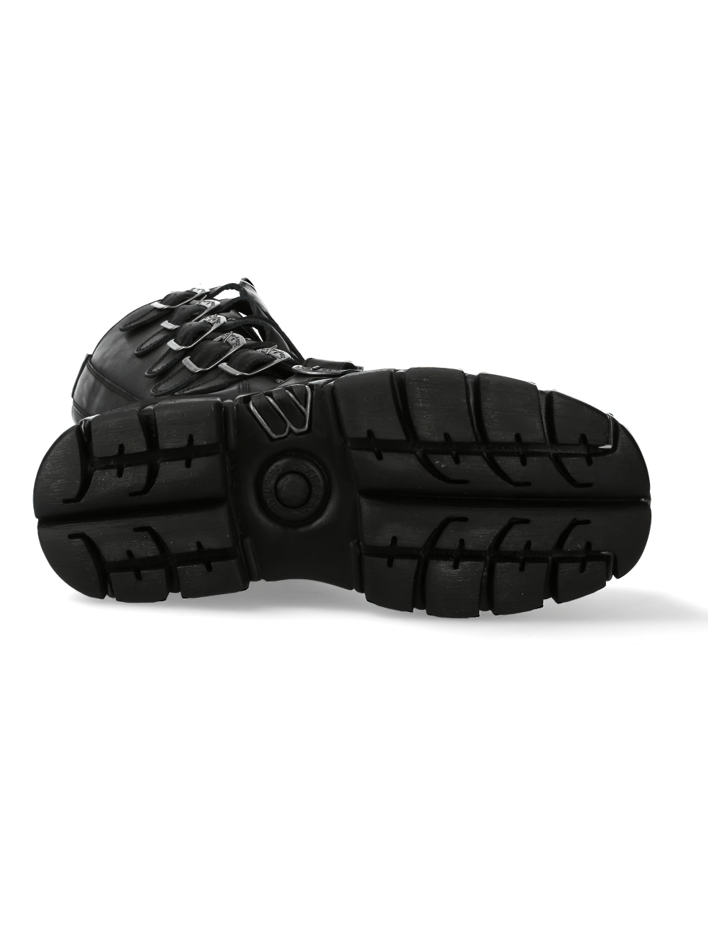 NEW ROCK Women's Laced Knee High Boots with Gothic Buckles