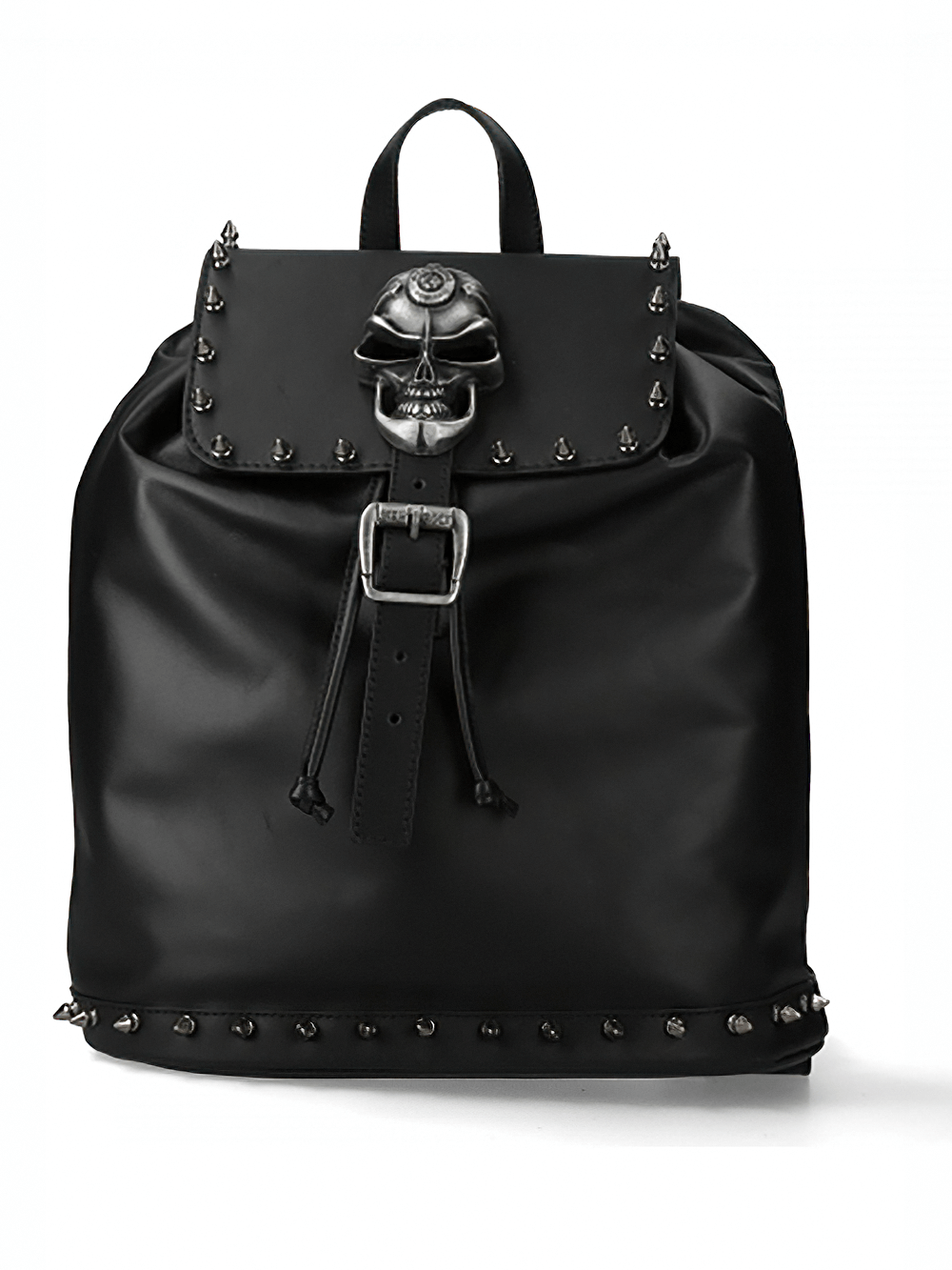 NEW ROCK Leather Punk Backpack with Buckle and Spikes