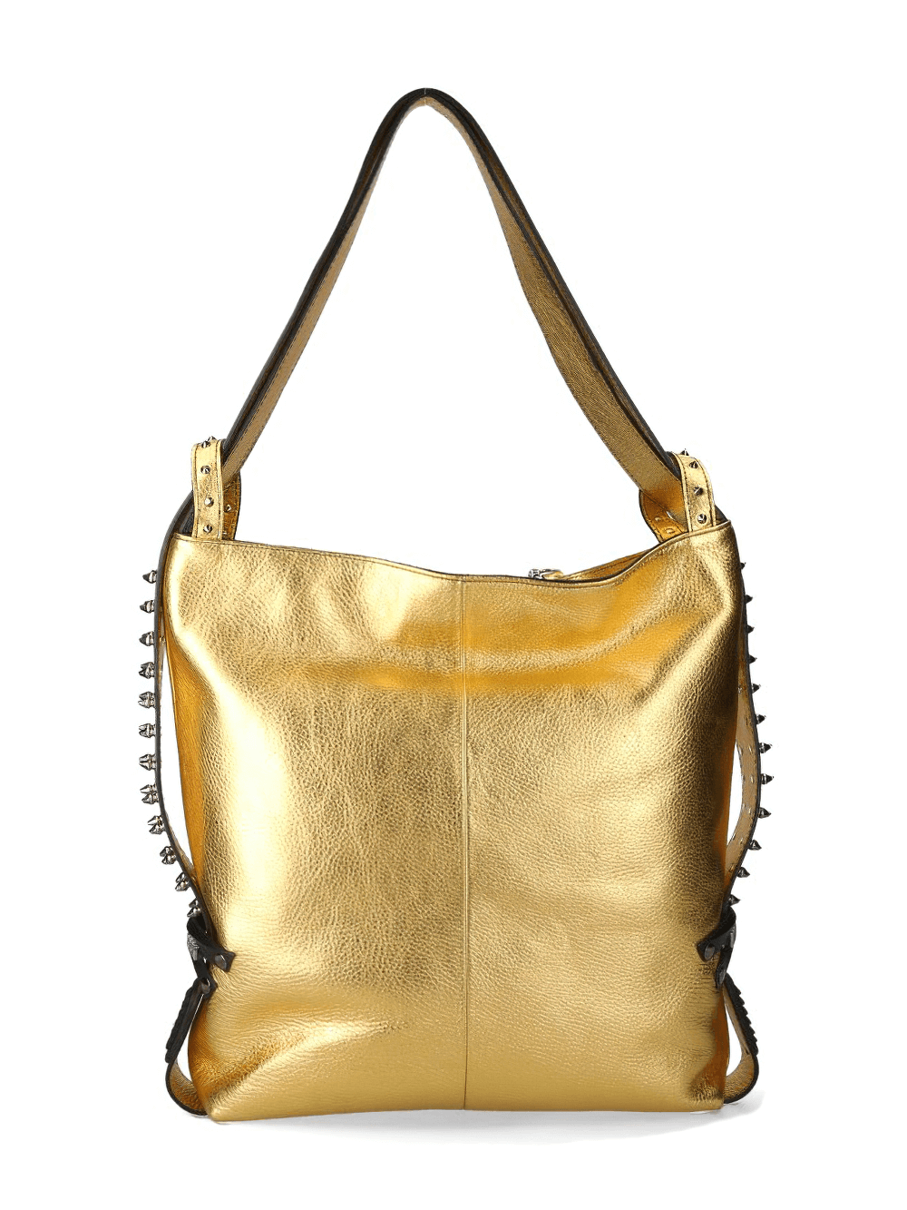 NEW ROCK Luxury Gold Cow Leather Bag with Buckle Clasp