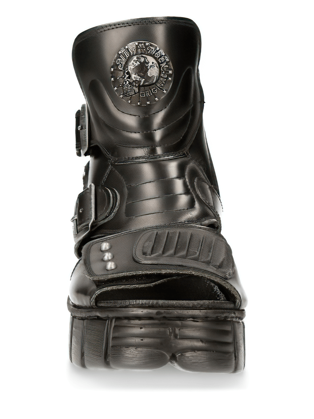 NEW ROCK Male Gothic Platform Sandals with Buckles and Zipper