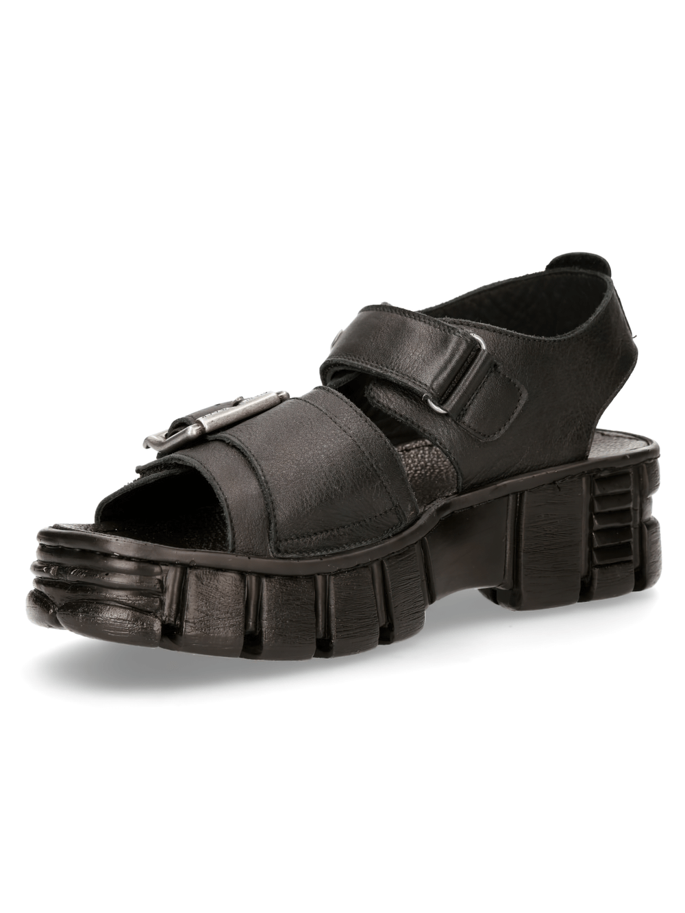 NEW ROCK Men's Punk Sandals with Chunky Platform Sole