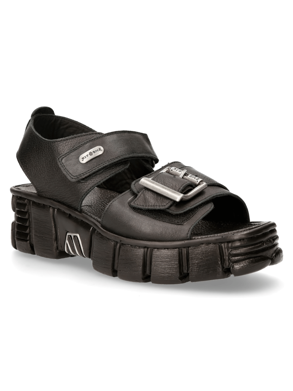 NEW ROCK Men's Punk Sandals with Chunky Platform Sole