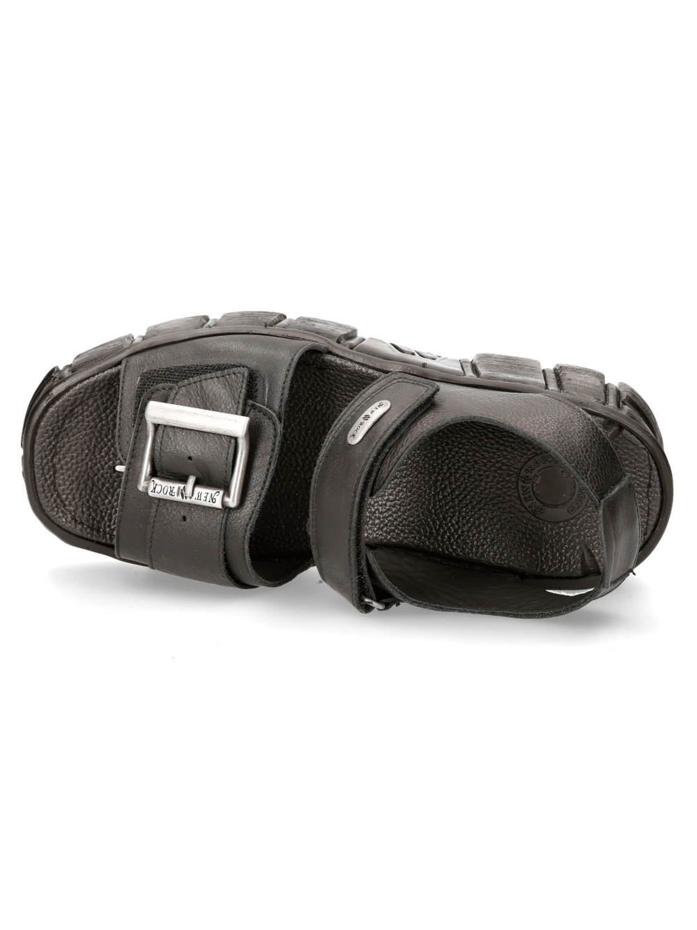 NEW ROCK Men's Punk Sandals with Chunky Platform Sole