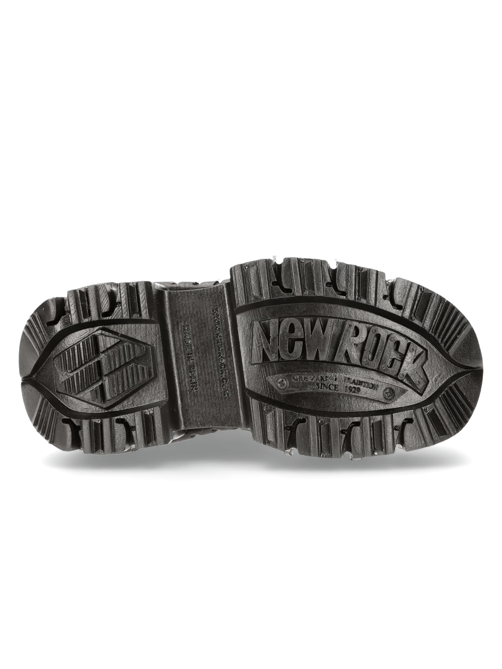 NEW ROCK Men's Military Ankle Boots With Gothic Platform Design