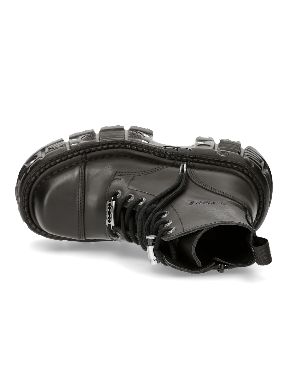 NEW ROCK Men's Military Ankle Boots With Gothic Platform Design