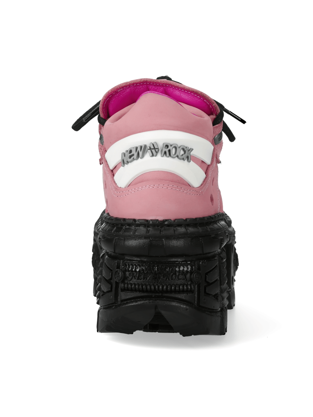 NEW ROCK Women's Pink Urban Heavy Ankle Boots with Platform