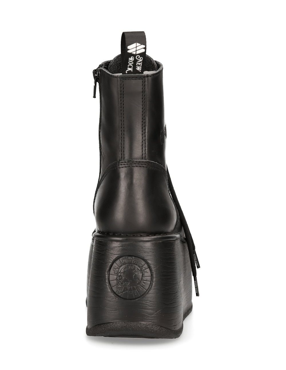 NEW ROCK Men's Platform Ankle Boots with Military Punk Style