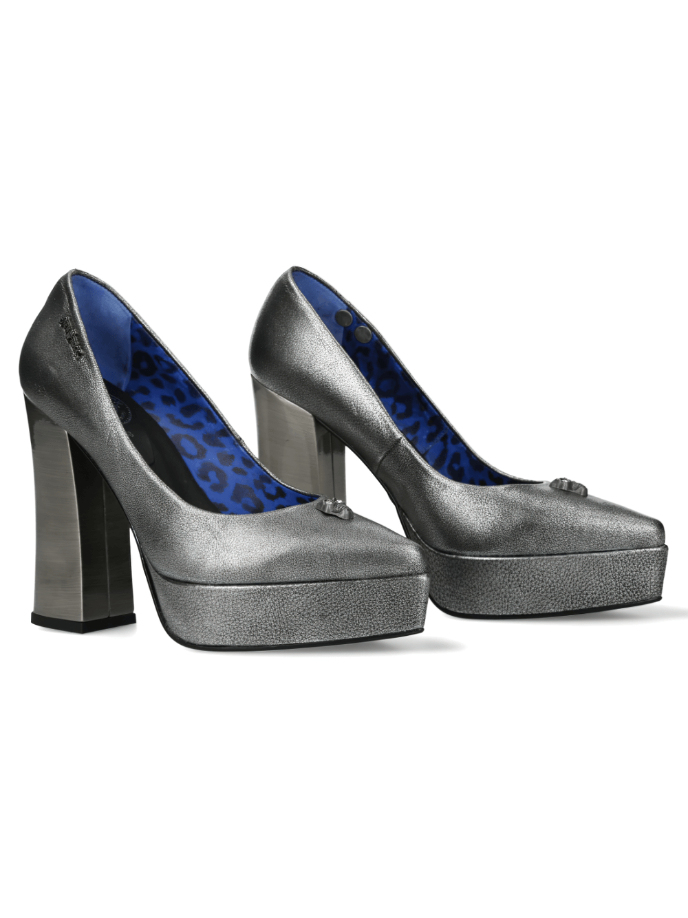 NEW ROCK Platform Block Heel Pumps with Bold Urban Style