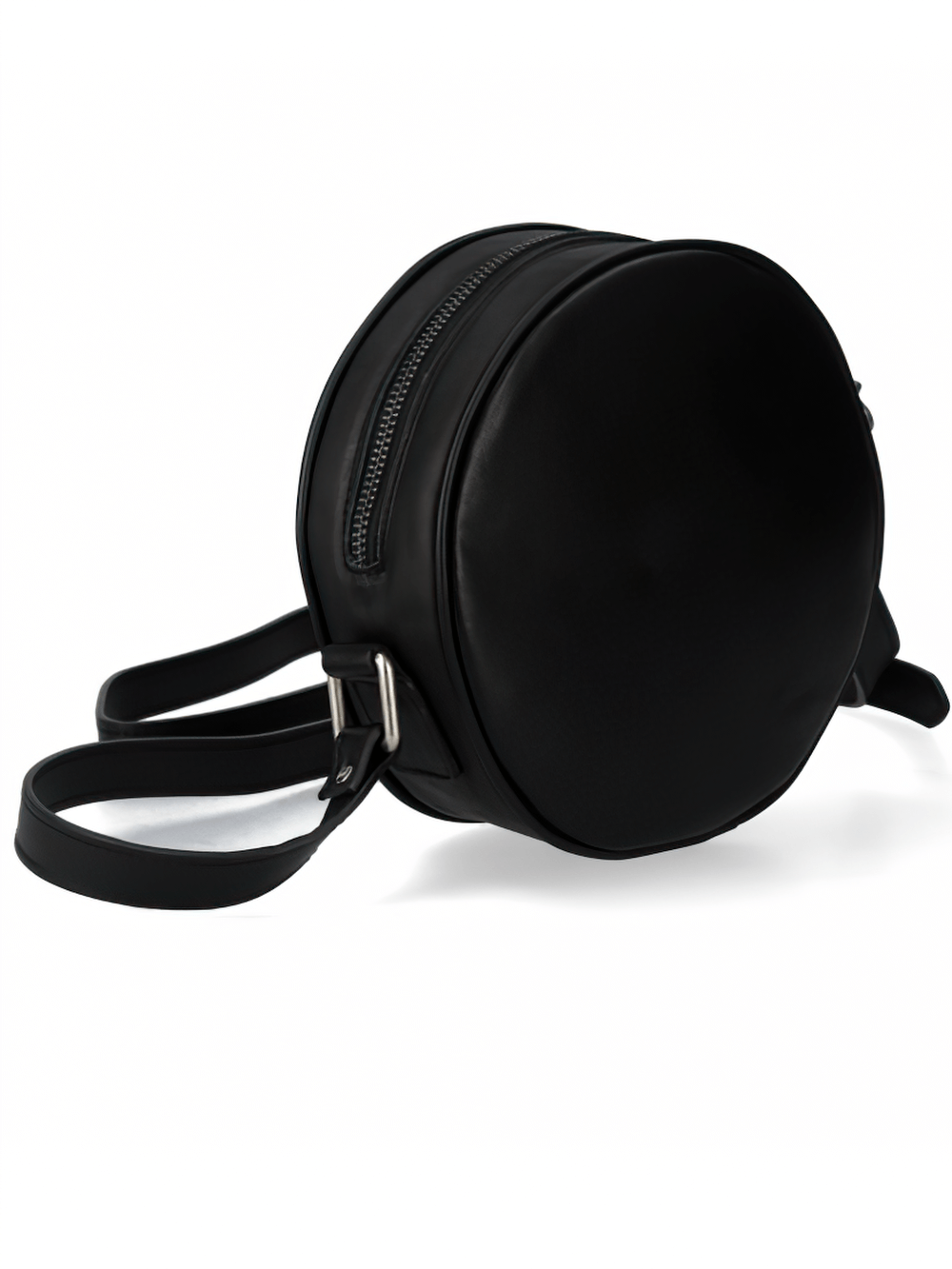 NEW ROCK Round Gothic Punk Shoulder Bag with Zipper Closure