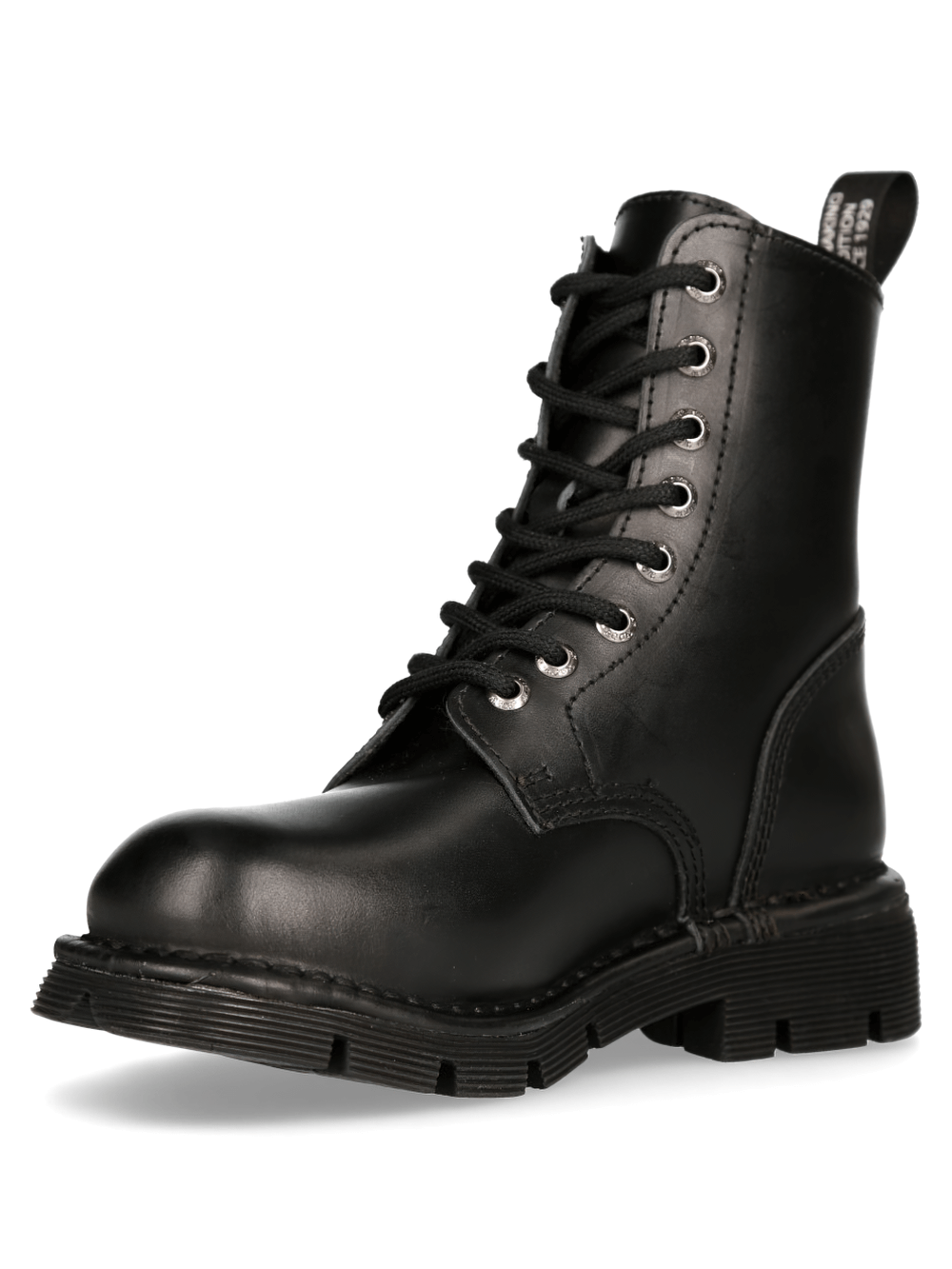 NEW ROCK Men's Rugged Military Lace-Up Ankle Boots