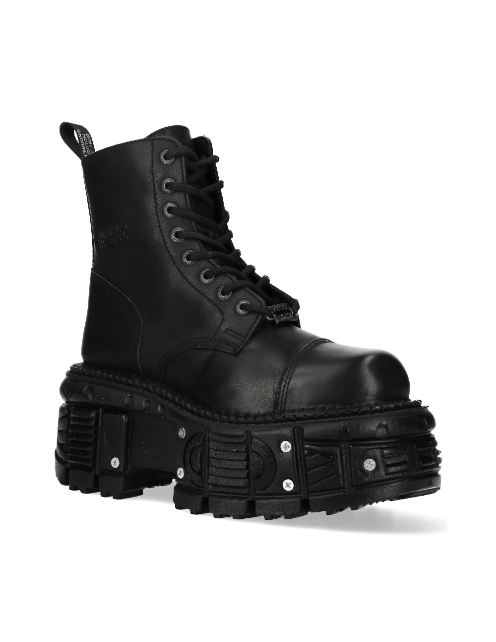 NEW ROCK Women's Rugged Punk Style Ankle Boot with Stud Details