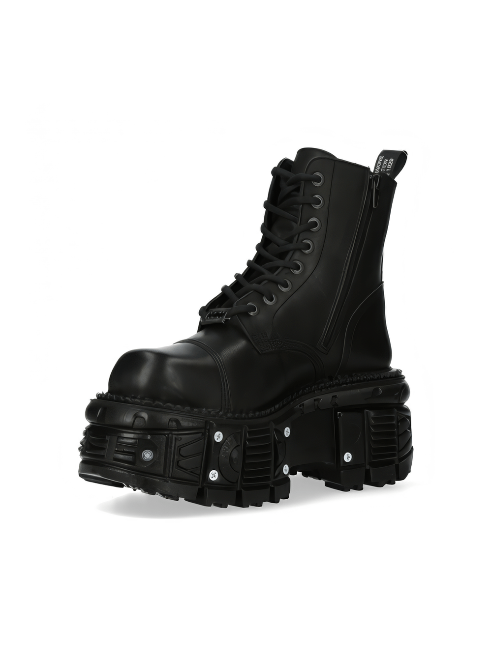 NEW ROCK Women's Rugged Punk Style Ankle Boot with Stud Details