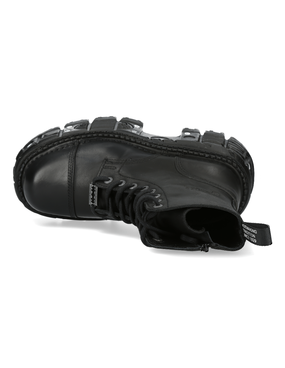 NEW ROCK Men's Rugged Punk Style Ankle Boot with Stud Details