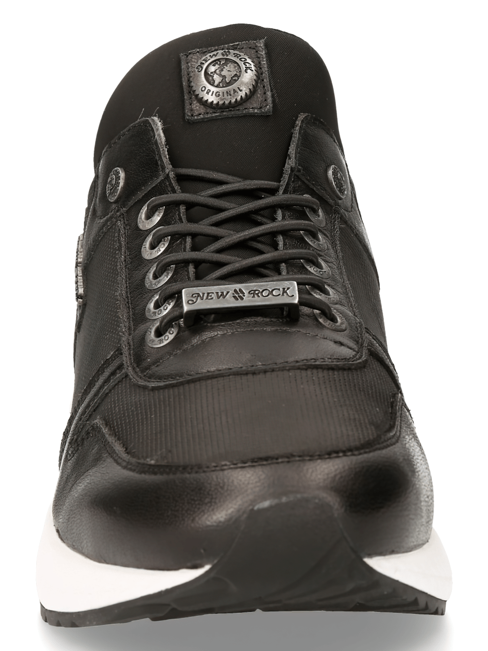 NEW ROCK Men's Sleek Urban Black Sports Sneakers
