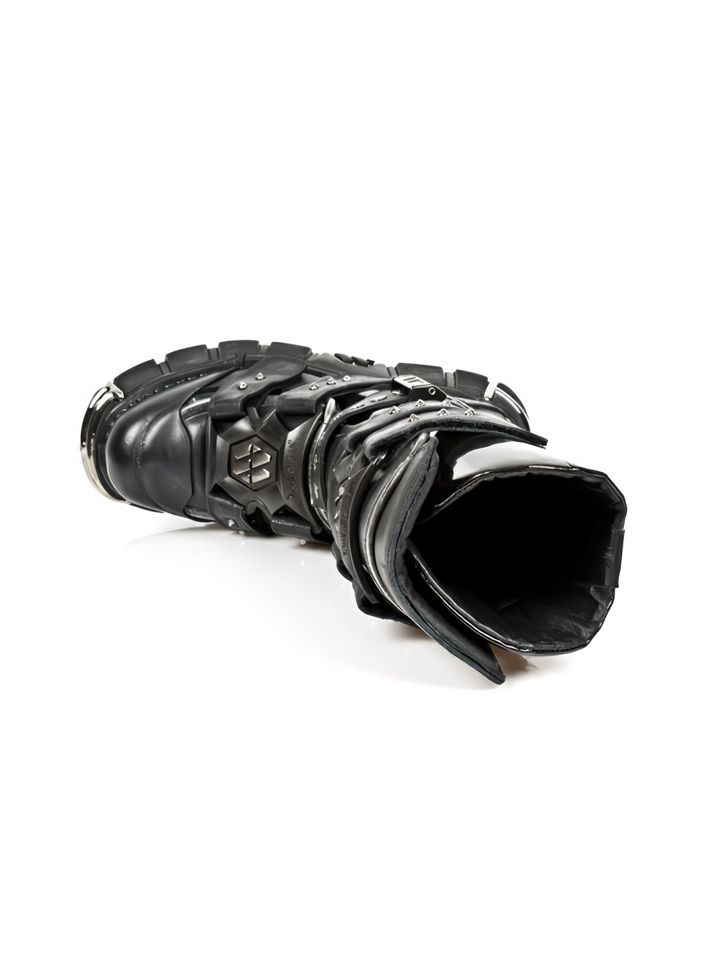 NEW ROCK Men's Steel Buckle Boots with Gothic Design