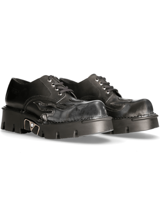 NEW ROCK Men's Stylish Bold Platform Shoes with Rock Design