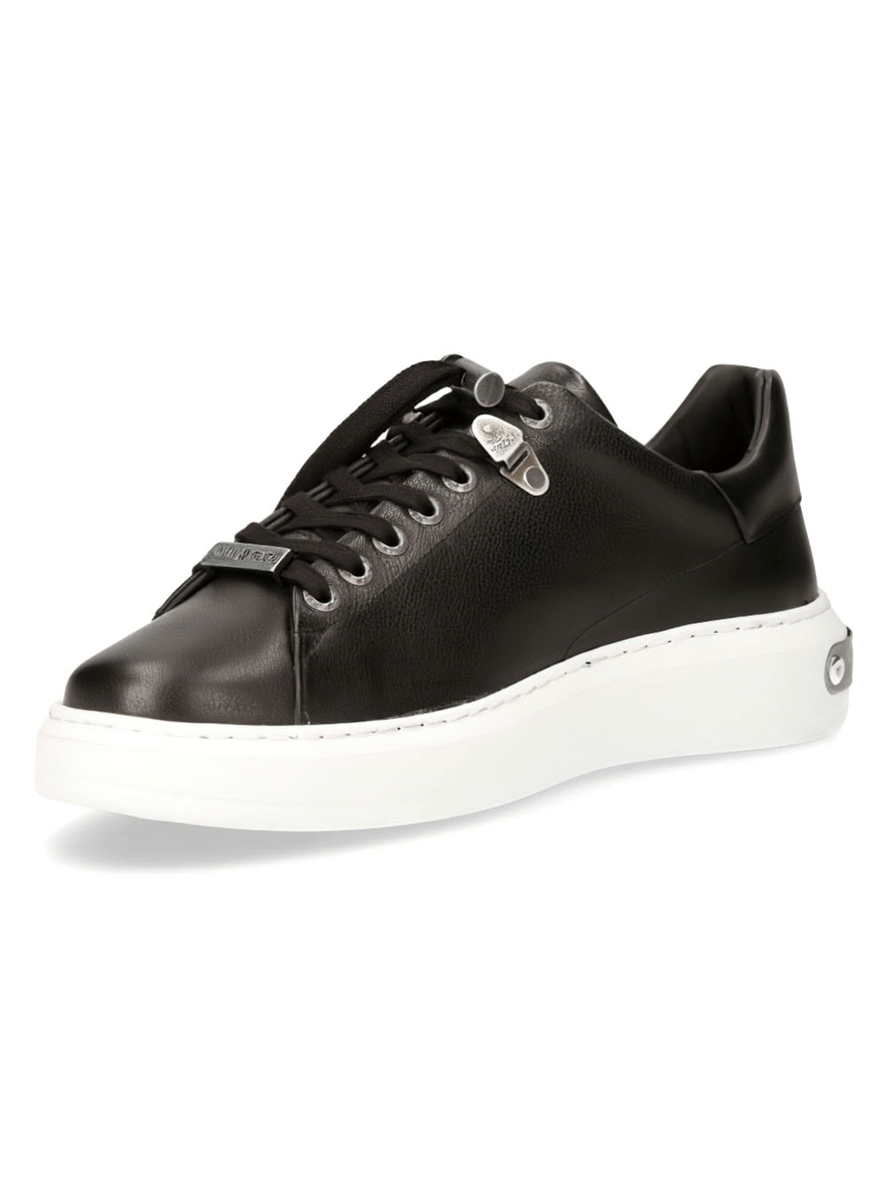 NEW ROCK Stylish Women's Black Leather Sneakers