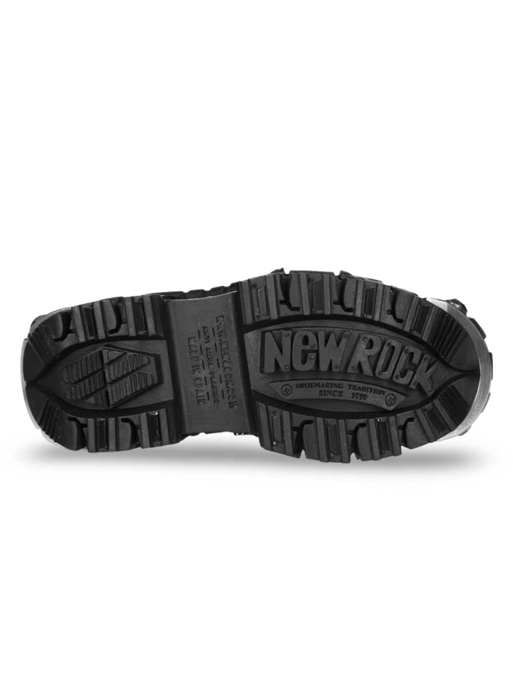 NEW ROCK Men's Tiger Print Ankle Boots with Rugged Sole