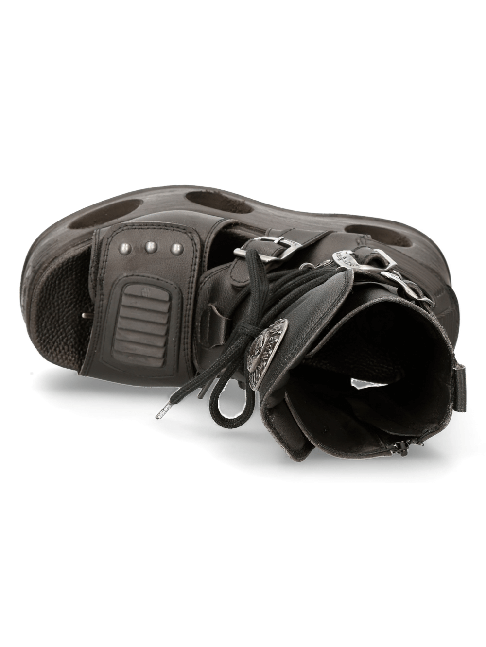 NEW ROCK Unique Gothic Punk Boots with Hollow Platforms