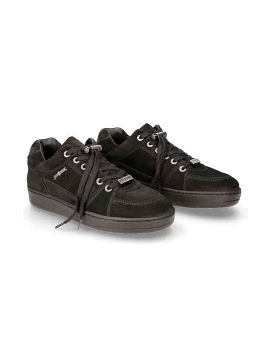 NEW ROCK Men's Black Punk-Inspired Sneakers Shoes