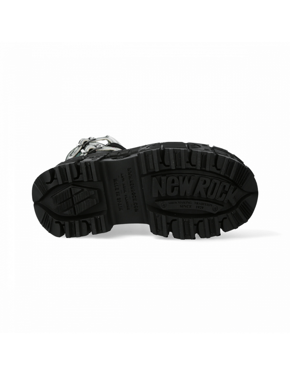 NEW ROCK Men's Vibrant Money Print Punk Mid-Calf Boots