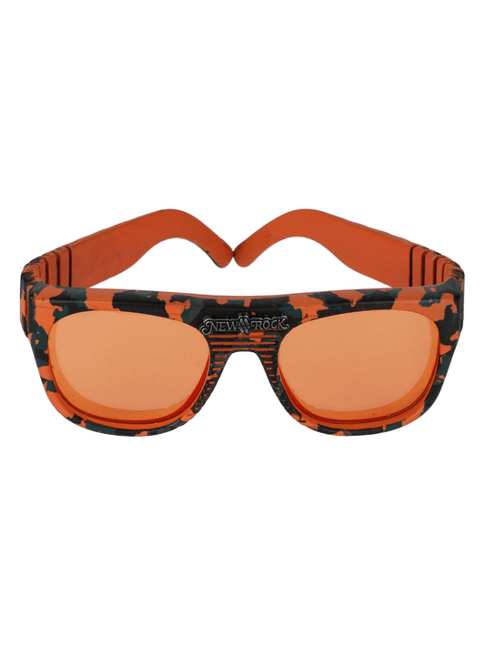 NEW ROCK Urban Camouflage Pattern Vibrant Sunglasses