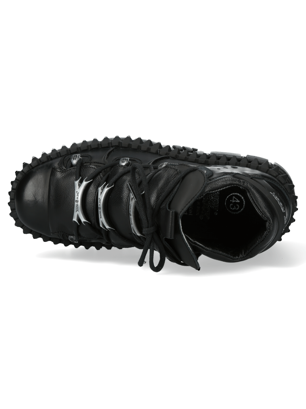 NEW ROCK Women's Urban Heavy Platform Boots with Metallic Details