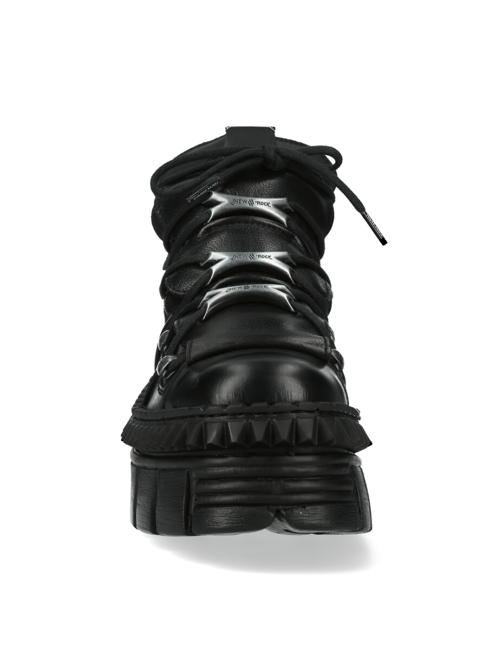 NEW ROCK Men's Urban Heavy Platform Boots with Metallic Details