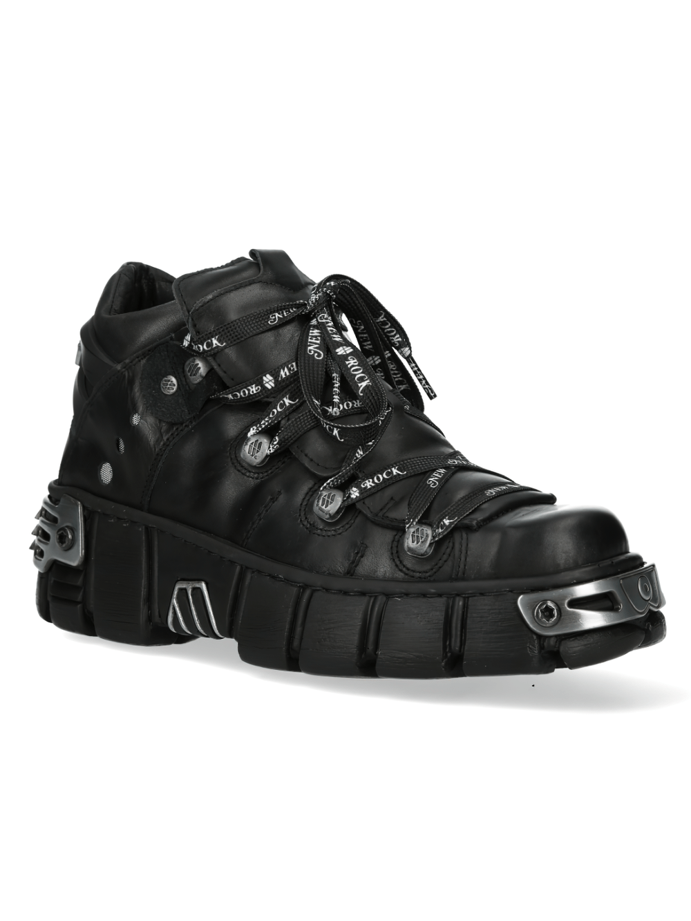 NEW ROCK Men's Urban Heavy Rock Boots with Metallic Accents