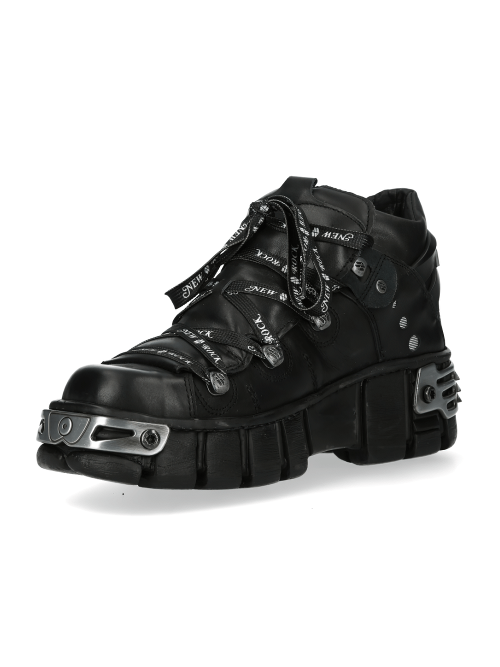 NEW ROCK Men's Urban Heavy Rock Boots with Metallic Accents