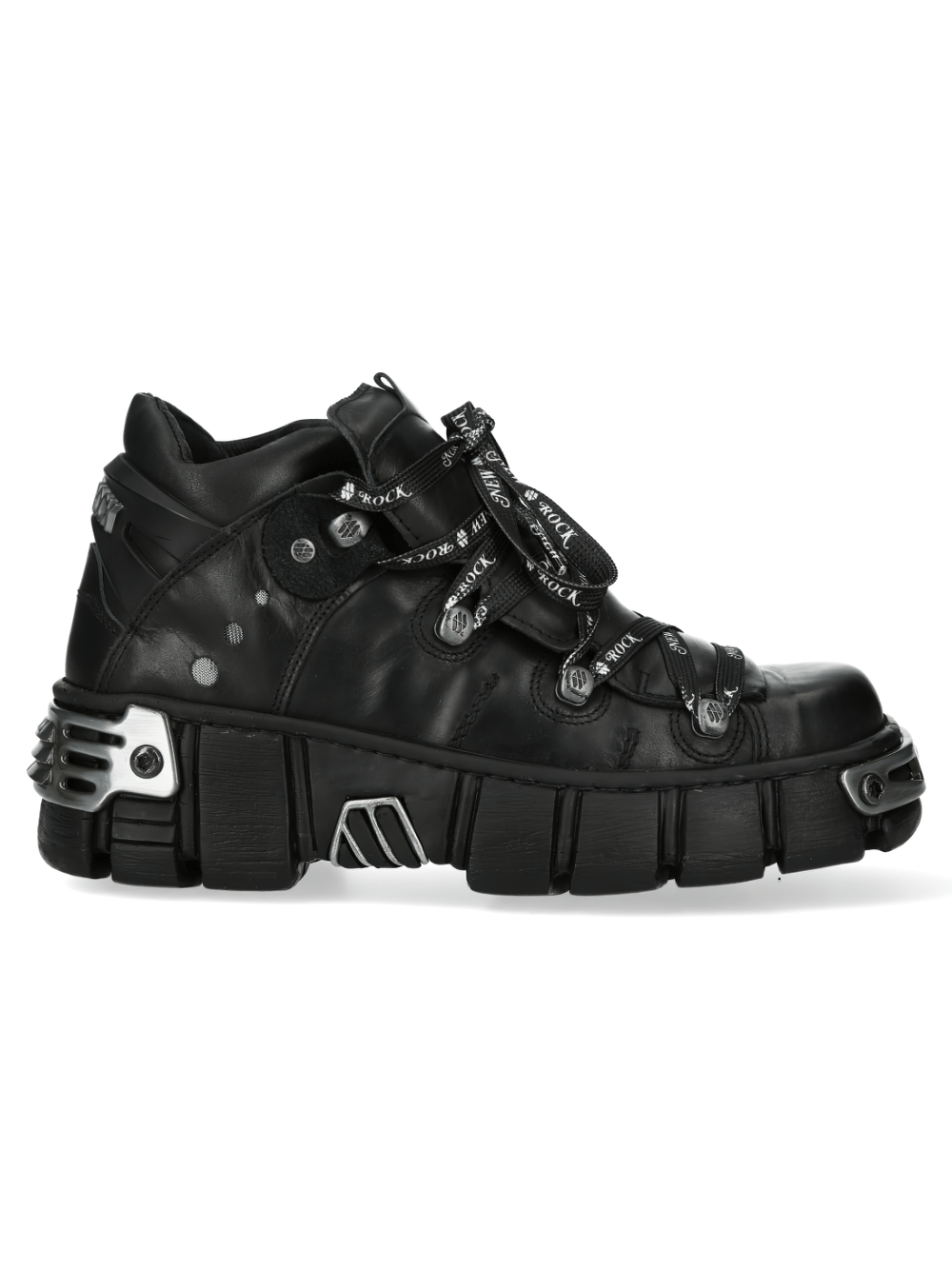 NEW ROCK Men's Urban Heavy Rock Boots with Metallic Accents