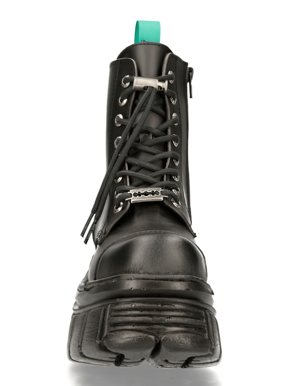 NEW ROCK Men's Urban Military Vegan Ankle Boots with Laces