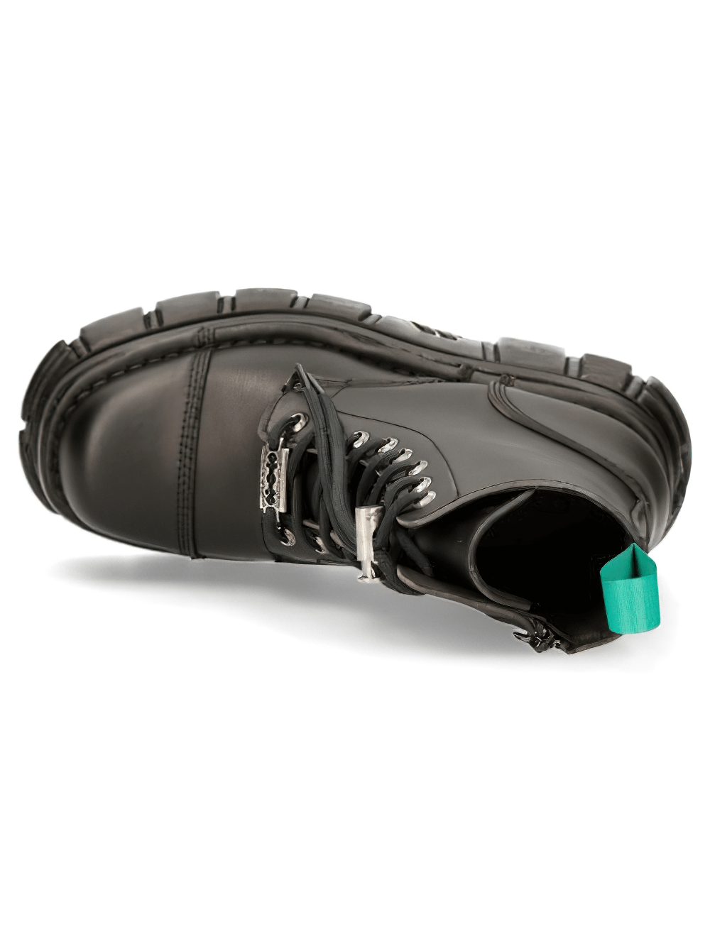 NEW ROCK Men's Urban Military Vegan Ankle Boots with Laces