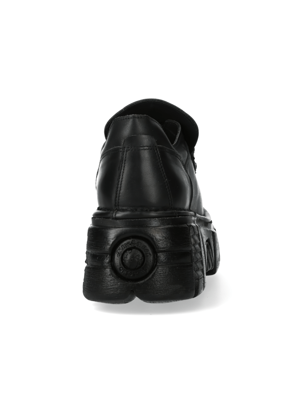 NEW ROCK Men's Urban Rock Leather Platform Shoes With Buckle