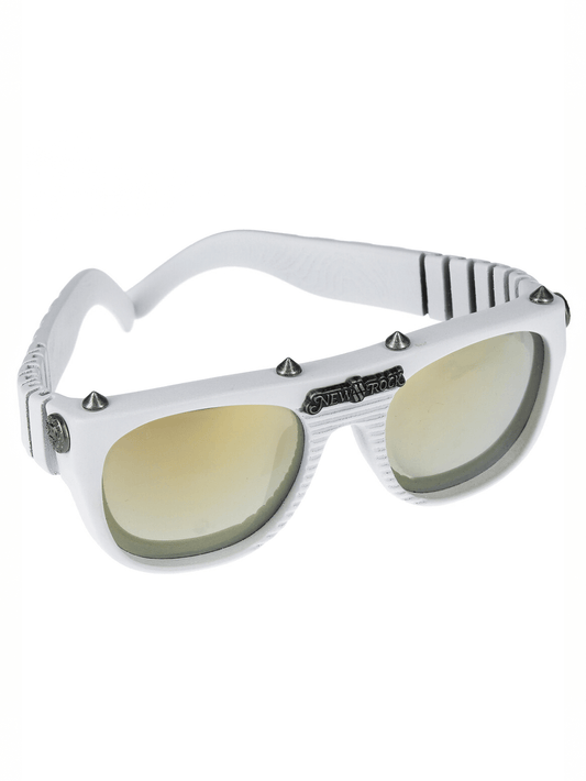 NEW ROCK White Unisex Rock and Urban Fashion Glasses