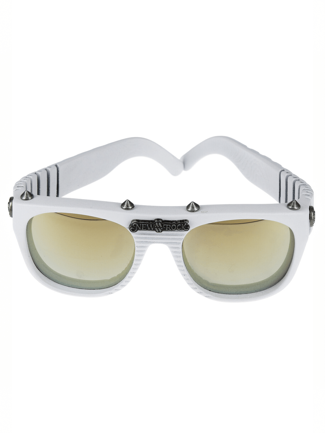 NEW ROCK White Unisex Rock and Urban Fashion Glasses