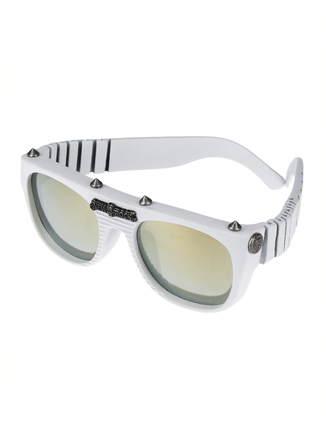 NEW ROCK White Unisex Rock and Urban Fashion Glasses