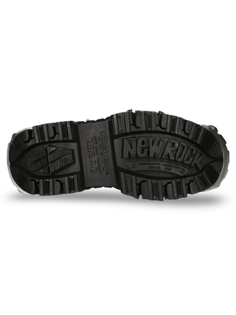 NEW ROCK Men's Zebra Print Ankle Boots with Chunky Sole